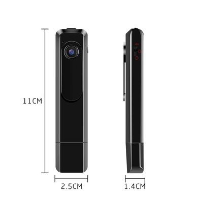 Міні камера - портативний відеореєстратор + диктофон Camsoy C181, Full HD 1080P, micro SD до 64 Гб, акумулятор 560 мАг