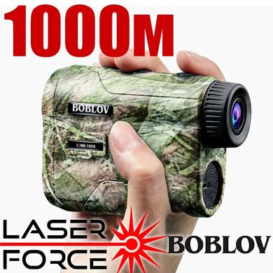 Лазерный дальномер профессиональный до 1000 метров Boblov NK-1000 с измерением угла