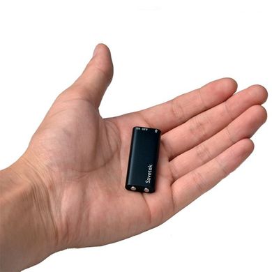 Самый маленький диктофон Savetek 200 (GS-R01s), 8 ГБ памяти, активация записи голосом, 96 часов записи, Оригинал