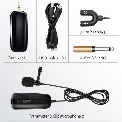 Безпровідний мікрофон для телефону, смартфона петлічний Nectronix WM-50, до 50 метрів