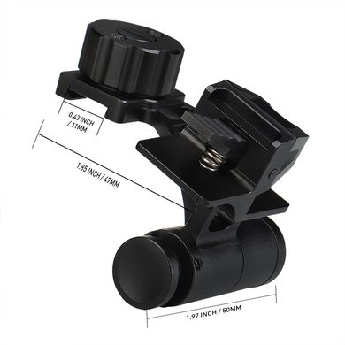 Адаптер для кріплення монокуляра (приладу) нічного бачення NVM-14 до тримача Rhino mount на шолом