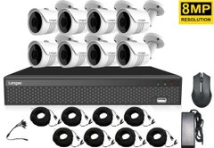 Комплект відеоспостереження на 8 вуличних камер високої роздільної здатності Longse XVRDA3108D8MB800, 8 мегапікселів