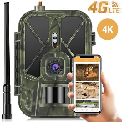 Фотоловушка 4G камера для охоты c аккумулятором 10 000 мАч Suntek HC-940Pro, передача 4К видео на смартфон