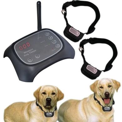 Бездротовий електронний паркан для собак Wireless Dog Fence WDF-200 з 2-ма нашийниками