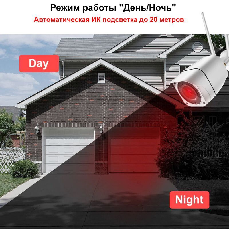 Wifi камера відеоспостереження бездротова вулична 2 Мп, HD 1080P Zlink Q57, додаток CamHI — фото 4