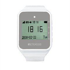 Часы пейджер для официантов с русским меню Retekess TD108, белые