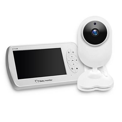 Видеоняня baby monitor беспроводная с большим 4.3" дюймовым монитором INQMEGA BM43, датчик температуры, подсветка, запись видео