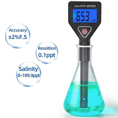 Солемер для воды (tds метр) профессиональный KKMOON Salinity-98305, измеритель солености воды