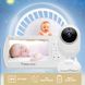 Видеоняня baby monitor беспроводная с большим 4.3" дюймовым монитором INQMEGA BM43, датчик температуры, подсветка, запись видео