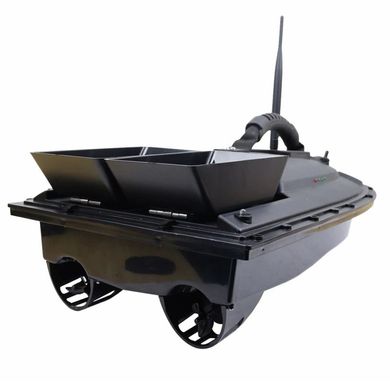 Кораблик для прикормки рыбы Nectronix FB-500 на радиоуправлении, черная кормушка