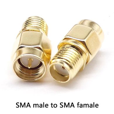 SMA переходник с SMA male на SMA female со штырьком с 1-й стороны