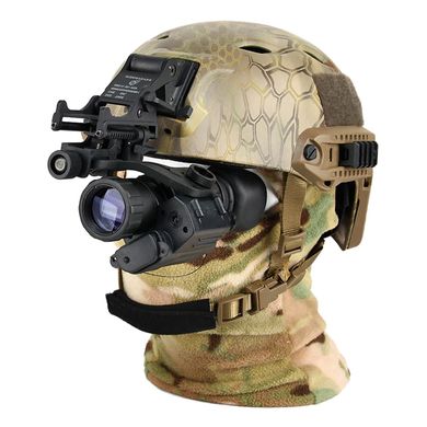 Полный комплект монокуляр ночного видения ПНВ Nectronix CL27-0008 + базовое крепление на шлем Rhino mount