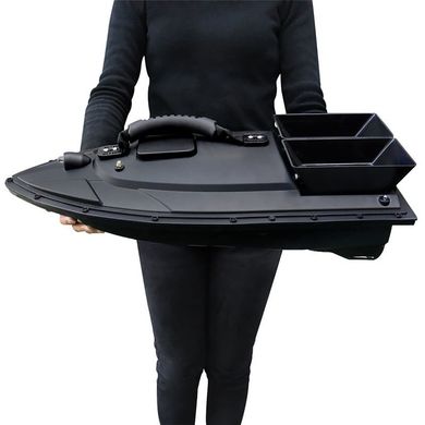 Кораблик для прикормки рыбы Nectronix FB-500 на радиоуправлении, черная кормушка