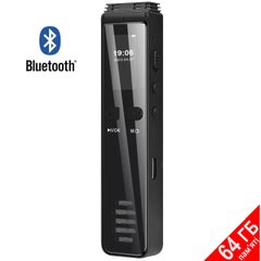 Цифровой блютуз диктофон для записи телефонных разговоров Savetek GS-R29, 64 Гб памяти, bluetooth
