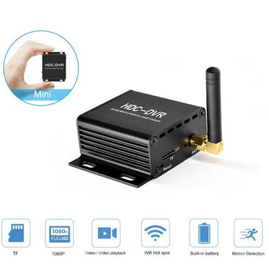 Міні відеореєстратор для відеоспостереження з wifi на 1 камеру до 2 Мп із записом на SD карту до 256 Гб Pegatan HDC-DVR