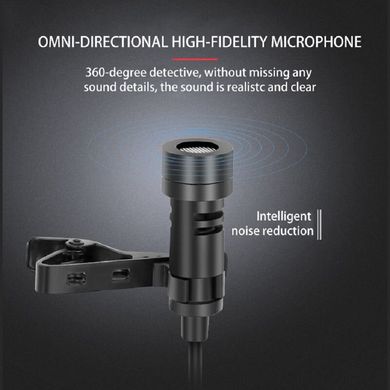 Безпровідний мікрофон для телефону, смартфона с 2-ма мікрофонами Savetek P8-UHF, до 50 метрів