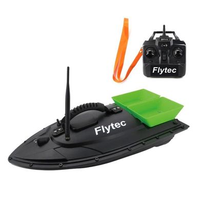 Кораблик для підгодовування риби Flytec HQ2011 на радіоуправлінні, зелена годівниця