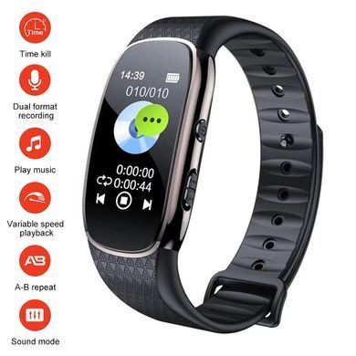 Годинник з диктофоном та MP3 плеєром Nectronix R48, 8 Гб пам'яті (Товар з невеликим дефектом)