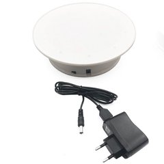 Поворотний стіл для предметної зйомки і 3D фото Heonyirry C366, діаметр 20 см, білий