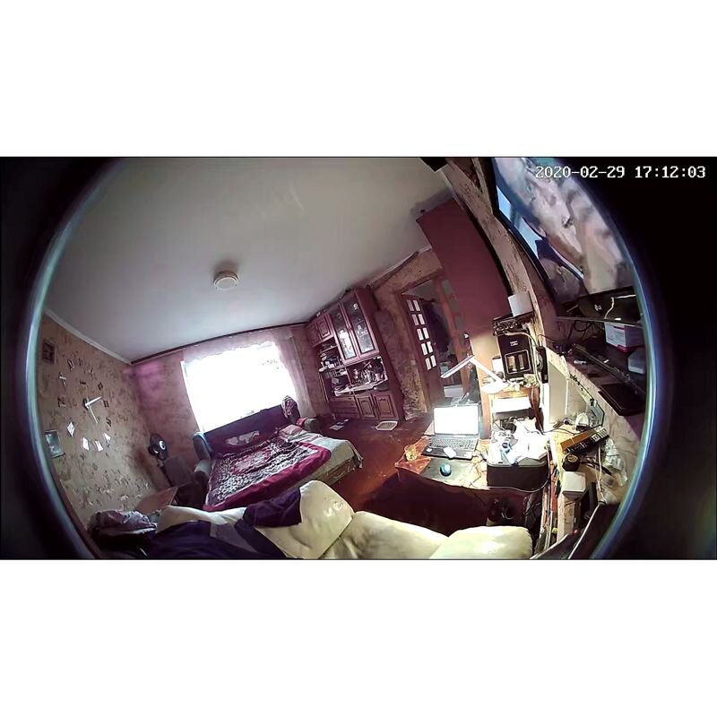 Відеоглазок wifi з датчиком руху, підсвічуванням і записом HQCam 405B, 2 Мп, сріблястий — фото 6
