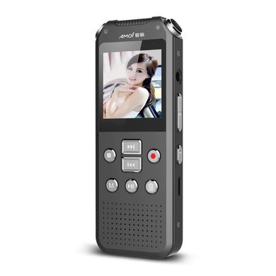 Диктофон + відеореєстратор + фотоапарат 3в1 Amoi E730, міні, WAV до 768 кбіт / с, AVI до 720p, метал
