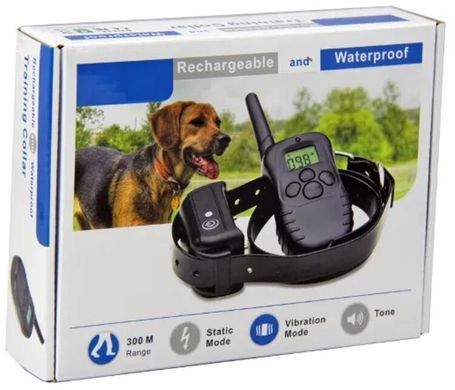 Електронашийник для собак з 2-ма нашийниками Petainer PET998DB-2, акумуляторні, для дресирування 2-х собак