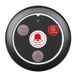 Система виклику офіціанта бездротова з чорним годинником - пейджером Retekess TD109 + 10 чорних кнопок (з кнопкою ЗАКАЗ)