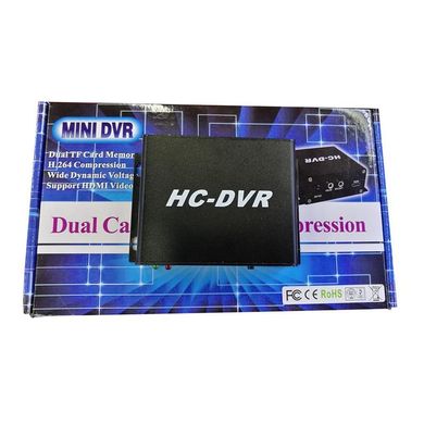 1 канальный видеорегистратор на 1 камеру аналоговый HC-DVR, 800x600, 2 x SD карты до 128 Гб