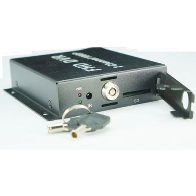AHD відеореєстратор на 2 камери Pomiacam MDVR для таксі, автобусів, вантажівок, 2 Мп, Full HD 1080P, SD до 128 Гб, пульт ДУ