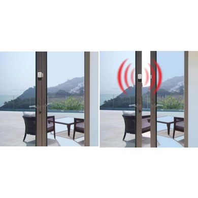 Датчик открытия двери с сиреной и функцией оповещения о посетителе Doberman Security SE-0101С, звуковая сигнализация, серебристый