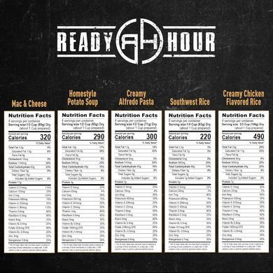 Аварийный рацион питания на 120 порций с большим сроком годности 25 лет Ready Hour