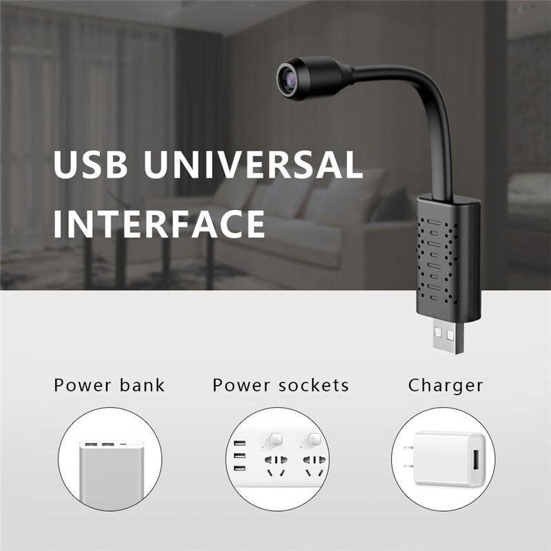 Міні wifi камера USB на гнучкому шлейфі Nectronix U21, запис 640x480P, V380pro app — фото 6