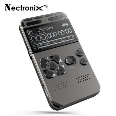 Диктофон цифровий професійний з активацією голосом Nectronix V35, пам'ять 8 Гб, SD карти до 64 Гб, MP3