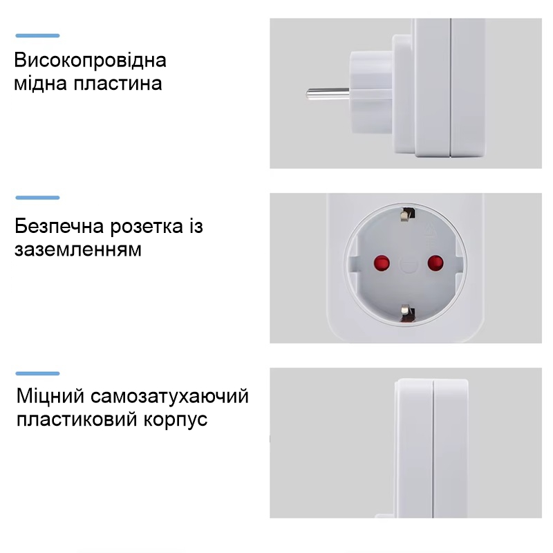 Розетка з датчиком руху Nectronix PIR01-EU, 16 Ампер, 3680 Ватт — фото 5
