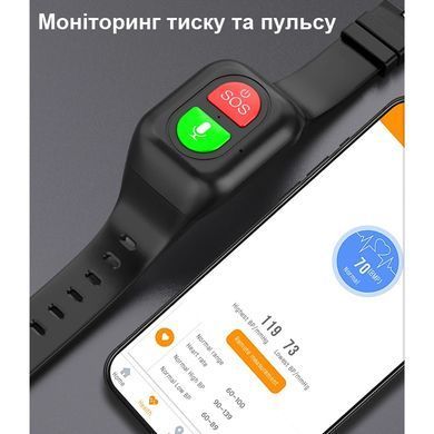 GPS браслет для дітей та літніх людей з SOS, голосовим зв'язком, датчиками температури та тиску Nectronix Y14
