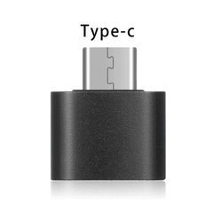 Переходник OTG USB - USB Type-C, черный