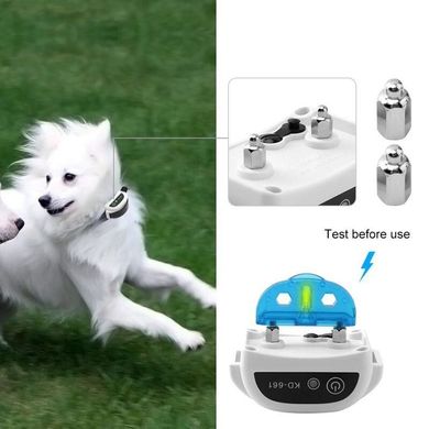 Бездротовий електронний паркан для собак Pet KD-661 з 2-ма нашийниками, білий