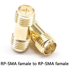 SMA переходник с RP-SMA female на RP-SMA female со штырьками с 2х сторон