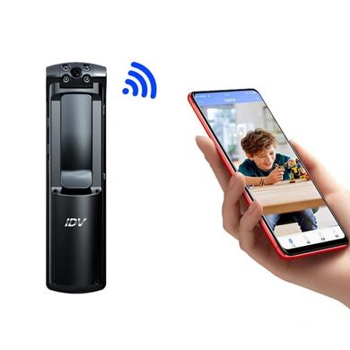 Wifi відеореєстратор портативний - міні камера з поворотним об'єктивом IDV L01, час роботи до 5 годин, трансляція відео на смартфон