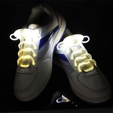Светящиеся шнурки KS Disco, белый свет