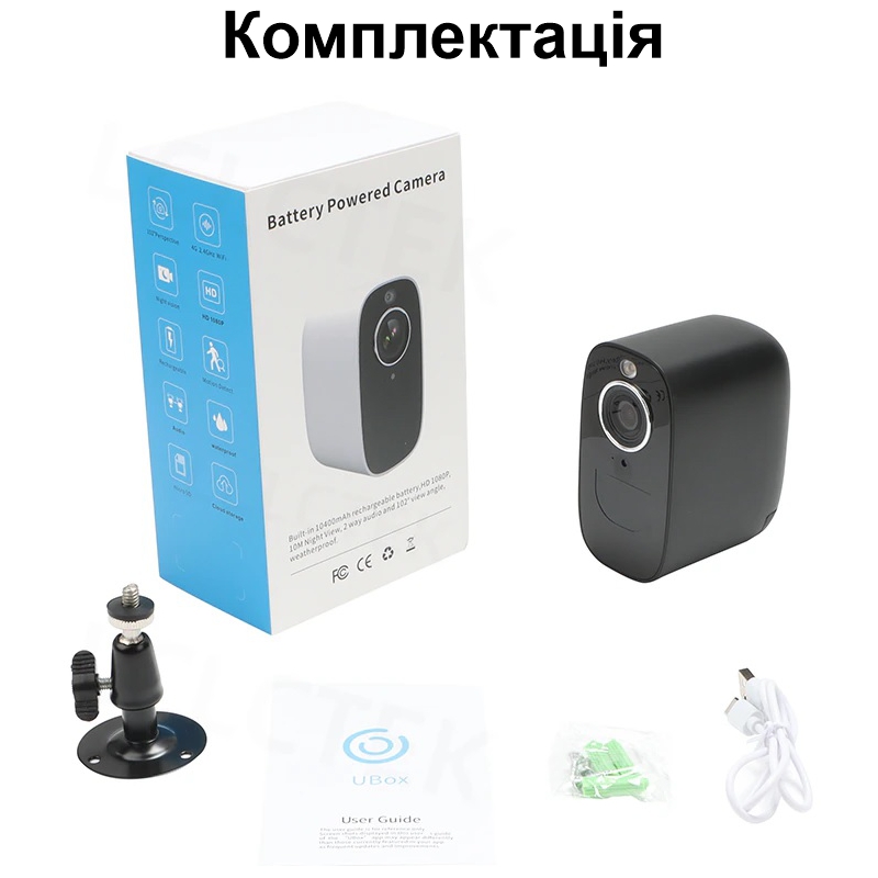4G камера відеоспостереження вулична з великим акумулятором 10 400 мАг LCTEK S30 до 10 днів роботи — фото 4