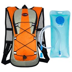 Рюкзак гидратор для воды - питьевая система на 2 литра Hotspeed 2L, оранжевый