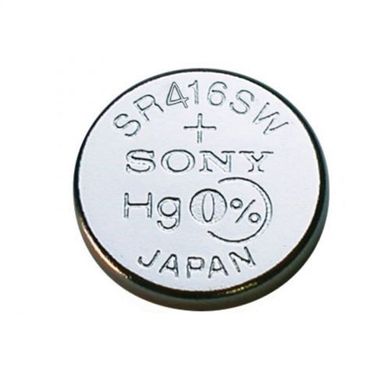 Батарейка для мікронавушника Sony 337 / SR416SW, 1,55В