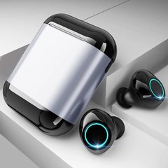 Бездротові bluetooth навушники Tomkas S7-TWS, сріблястий бокс