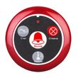 Кнопка виклику офіціанта безпровідна з 4-ма кнопками Retekess T117 червона (счет, вызов, отмена, кальян)
