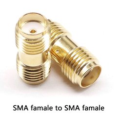 SMA переходник с SMA female на SMA female без штырьков с 2-х сторон