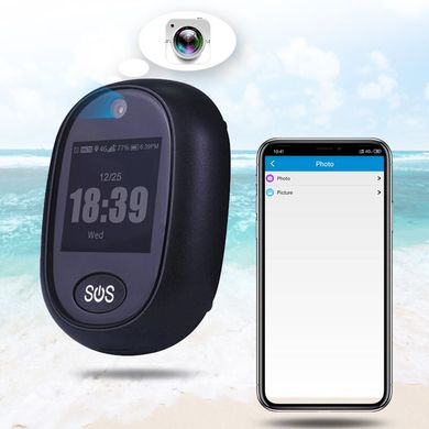 GPS трекер брелок 4G для дітей і літніх людей, з камерою, екраном, кнопкою SOS, аудіозвонком, крокоміром VJOYCAR RF-V45