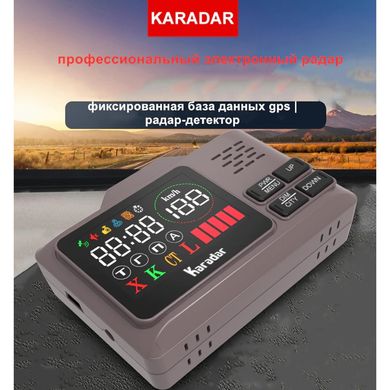 Антирадар сигнатурный с 2.4" дисплеем GPS радар-детектор с озвучкой Karadar PRO-980 Signature