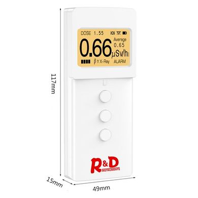 Дозиметр радиометр бытовой, счетчик гейгера - прибор для измерения радиации R&D INSTRUMENTS KB 4011