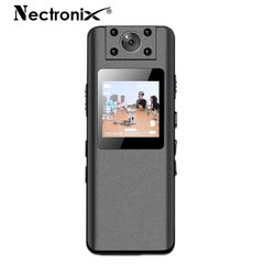 Мини камера - нагрудный видеорегистратор с поворотным объективом, экраном и диктофоном Nectronix A22